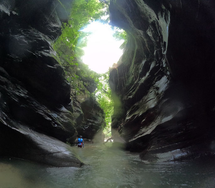 File:Guanapo Gorge Canyon wading.jpg