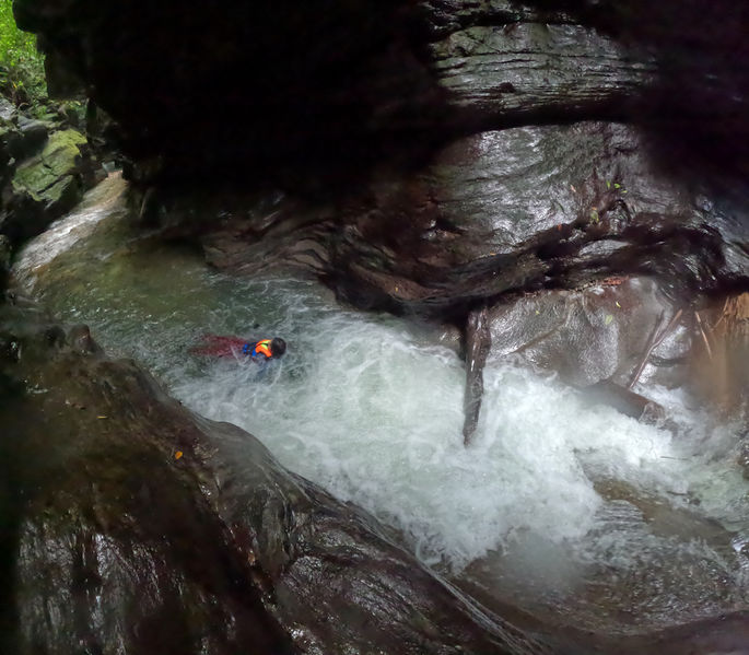 File:Guanapo Gorge Canyon log.jpg